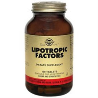 Solgar - Lipotropic Factors Vegetarian Formula - 100 Tablets