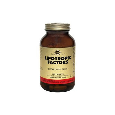 Solgar - Lipotropic Factors Vegetarian Formula - 100 Tablets