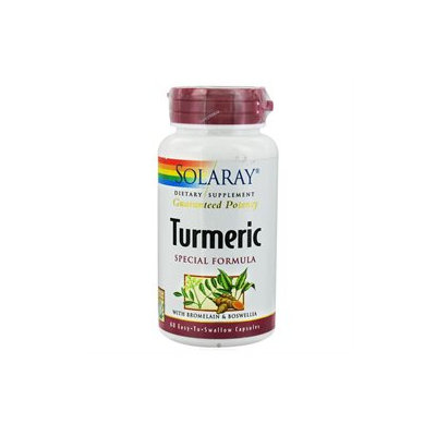 Solaray - Turmeric Special Formula With Bromelain & Boswellia - 60 Capsules