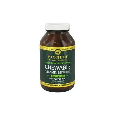 Pioneer Nutritionals Pioneer - Chewable Vitamin Mineral Iron-Free Fruit Flavor - 180 Chewables