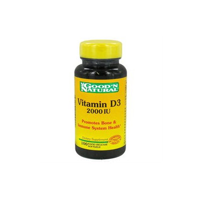 Good 'N Natural - Vitamin D3 Once Daily Formula 2000 IU - 100 Softgels