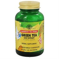 Solgar - Green Tea Leaf Extract - 60 Vegetarian Capsules