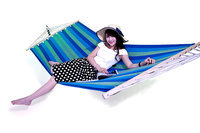 Sterling Outdoor Hammock in an Ocean Spray pattern