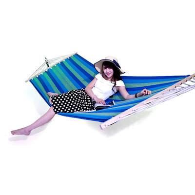 Sterling Outdoor Hammock in an Ocean Spray pattern