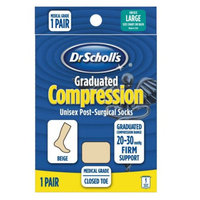 Dr. Scholl's Firm Graduated Compression Post-Surgical Sock Large