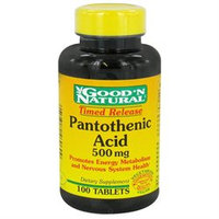 Good 'N Natural - Pantothenic Acid Time Release 500 mg. - 100 Tablets