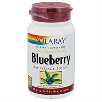Solaray Blueberry Leaf Extract - 100 mg - 60 Capsules