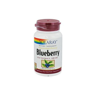 Solaray Blueberry Leaf Extract - 100 mg - 60 Capsules