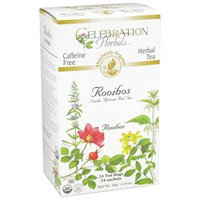 Celebration Herbals Organic Red Rooibos Tea Caffeine Free - 24 Tea Bags