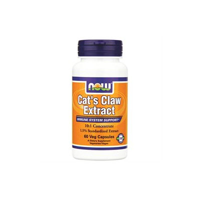 NOW Foods - Cat's Claw Extract 101 Concentrate/1.5 Standardized Extract - 60 Vegetarian Capsules formerly Cat's Claw