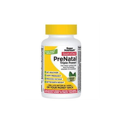 Supernutrition Simply One Pre Natal Vitamins Tablets - 30 Count