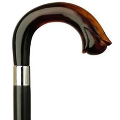 Harvy Carved Nose Crook Cane Black Maple Comfort Shaft -Affordable Gift! Item #HAR-9120639