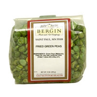 Bergin Nut Company Peas Fried Green, 9-Ounce Bags (Pack of 6)