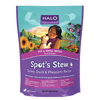 Halo Purely For Pets Spot's Stew for Dogs Toy & Small Breed Turkey Duck & Pheasant - 10 lbs