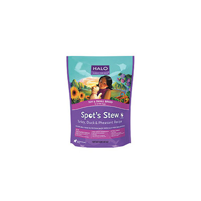 Halo Purely For Pets Spot's Stew for Dogs Toy & Small Breed Turkey Duck & Pheasant - 10 lbs