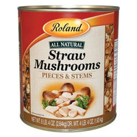 Roland Pieces & Stems Straw Mushrooms, 6.4-Pound Cans (Pack of 2)