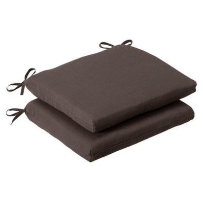 Pillow Perfect Outdoor 2-Piece Chair Cushion Set - Brown