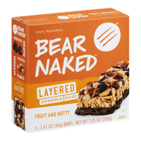 Bear Naked Layered Granola Bars Fruit and Nutty - 5 CT