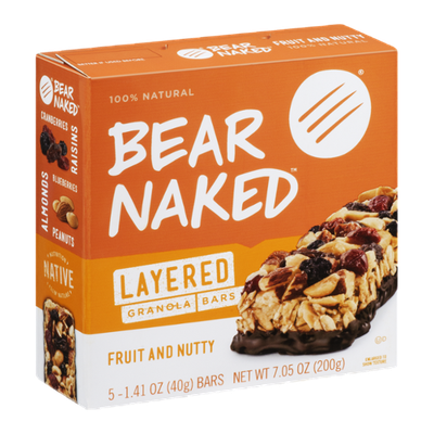 Bear Naked Layered Granola Bars Fruit and Nutty - 5 CT