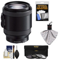 Sony Alpha E-Mount 18-200mm f/3.5-6.3 OSS PZ Lens with 3 Filters + Kit for A7, A7R, A7S, A3000, A5000, A5100, A6000 Cameras