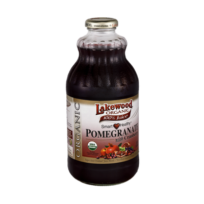 Lakewood Organic Smart Healthy Pomegranate with Cranberry 100% Juice
