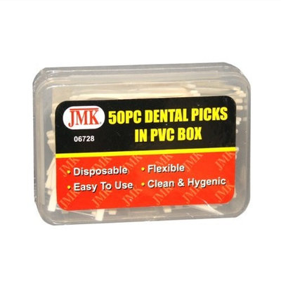 JMK 06728 50 Piece Dental Picks in PVC Box