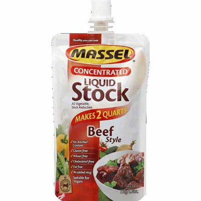Massel Beef Style Concentrated Liquid Stock, 3.88 oz, (Pack of 6)