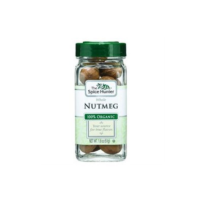 Spice Hunter B06357 Spice Hunter Nutmeg, Whole, Organic -6x1.8oz