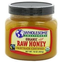 WHOLESOME SWEETNERS Organic Raw Honey Fair Trade 16 OZ