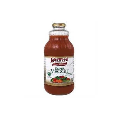Lakewood Organic Super Veggie Juice 32 Ounce Pack of 12