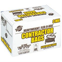 Warp Brothers Contractor Bags 20 Count- Black 42 Gallon - HBP42-20-HBP7-20