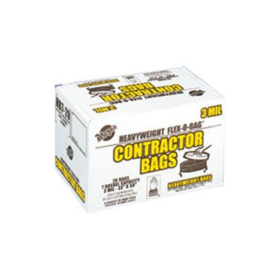 Warp Brothers Contractor Bags 20 Count- Black 42 Gallon - HBP42-20-HBP7-20