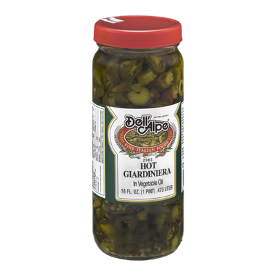 Dell'Alpe Hot Giardiniera in Vegetable Oil