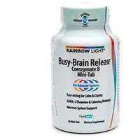 Rainbow Light Nutritional Systems Busy Brain Release, 60 Mini Tabs, Rainbow Light