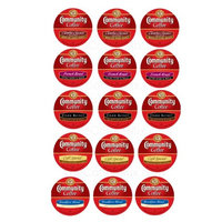 The Coffee Mix 15 Community Coffee Single Serve Cups - 2 NEW Flavors! Colombia Classico & French Roast Plus..Breakfast, Dark Roast & Cafe Special...NEW!
