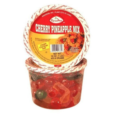 Paradise Cherry Pineapple Mix, 8 Ounce Tubs (Pack of 4)