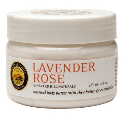 Vineyard Hill Naturals Natural Body Butter, Lavender Rose, 4 fl oz