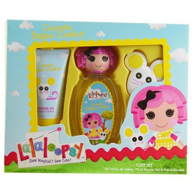Lalaloopsy Crumbs Sugar Cookie Cute Coffret: Eau De Toilette Spray 100ml/3.4oz + Shower Gel 75ml/2.5oz + French Barrette 3pcs