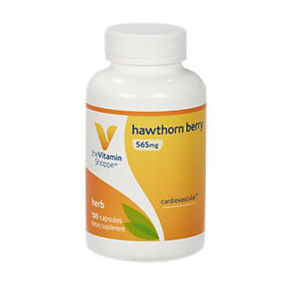 Vitamin Shoppe Hawthorn Berries 565 MG - 100 Capsules - Cardiovascular Support