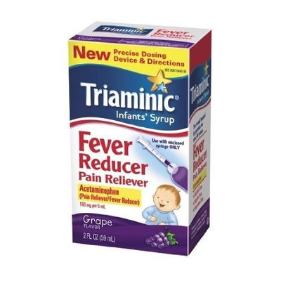 Triaminic Infant Syrup Fever Reducer Pain Reliever, Grape, 2 Ounce (Pack of 2)