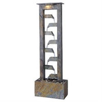 Kenroy Home 50254SL Aqueduct Floor Fountain- Natural Slate Finish
