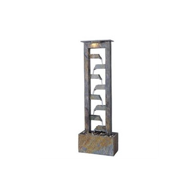 Kenroy Home 50254SL Aqueduct Floor Fountain- Natural Slate Finish