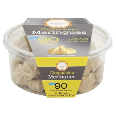 Krunchy Melts 4 oz. Meringue Tub Cappuccino, Case Of 12