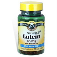 Spring Valley Lutein with Zeaxanthin Dietary Supplement Softgels, 45mg, 30 count