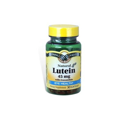Spring Valley Lutein with Zeaxanthin Dietary Supplement Softgels, 45mg, 30 count