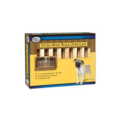 Four Paws Extra Wide Walk Over Wooden Slat Gate