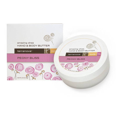 TerraNova Peony Bliss 5.25 oz Amazing Shea Hand Body Butter