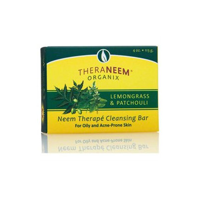 Organix South TheraNeem Naturals Cleansing Bar Lemongrass and Patchouli - 4 oz