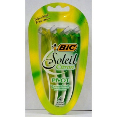 BIC Soleil Citron Pivot Shavers, Women, 4-Count (Pack of 4) Total of 16 Shavers