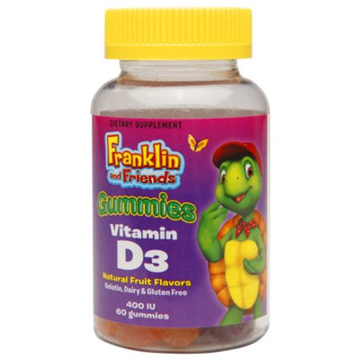 Treehouse Franklin & Friends Vitamin D3 400 IU Gummies, 60 ea